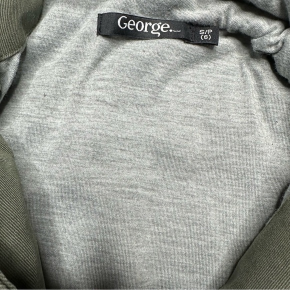 George Jacket Hooded Utility Style Green & Grey Size 6 - Picture 11 of 16